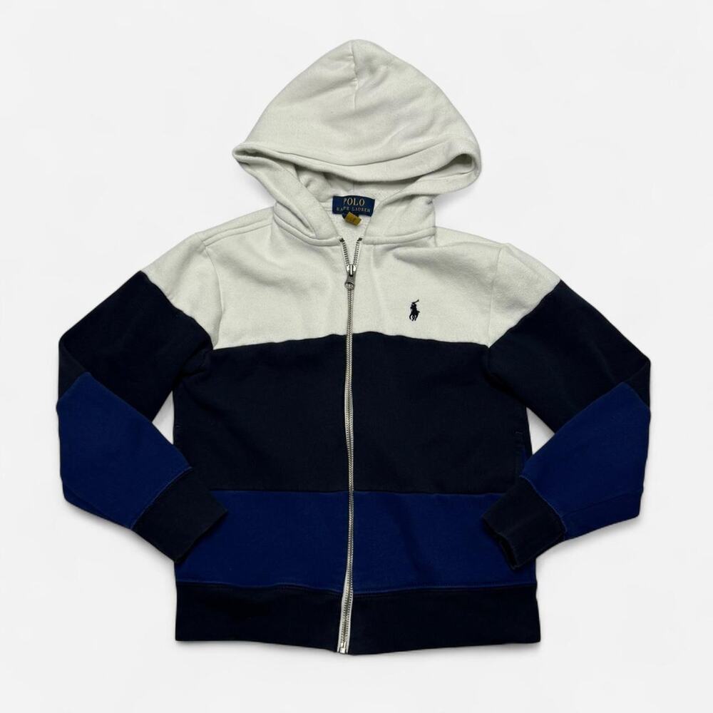 Polo Ralph Lauren Kids Colorblock Zip Hoodie Size 8
